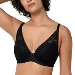 Triumph BH Aura Spotlight Plunge Bra Schwarz F 90 Damen