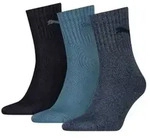 Puma 3P Short Crew Unisex Socks Schwarz/Blau Gr 39/42