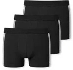 Schiesser 3P 95-5 Stretch Shorts Schwarz Baumwolle Small Herren
