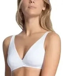 Calida BH Natural Comfort Soft Bra Wei&szlig; Baumwolle A 85 Damen