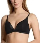 Calida BH Cate Triangle Soft-Bra Schwarz Baumwolle C 80 Damen