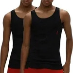 HUGO 2P Twin Tank Top Schwarz Baumwolle Medium Herren