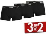 BOSS 6P Cotton Stretch Trunks Schwarz Baumwolle Small Herren
