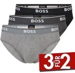 BOSS 3P Power Brief Schwarz/Grau Baumwolle Large Herren