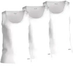 BOSS 3P Cotton Tank Top Wei&szlig; Baumwolle Large Herren