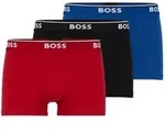 BOSS 6P Cotton Stretch Trunks Schwarz/Blau Baumwolle X-Large Herren
