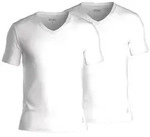BOSS 2P Cotton Stretch Slim Fit V-Neck T-shirt Wei&szlig; Baumwolle X-Large Herren