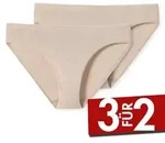 Schiesser 2P Modal Essentials Tai Briefs Beige Large Damen