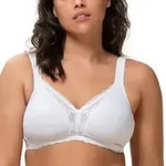 Triumph BH Modern Lace Cotton Soft Bra Wei&szlig; E 90 Damen