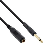 InLine 99972, InLine Kopfh&ouml;rerverl&auml;ngerung, 6,3mm ST / BU, Stereo, vergoldete