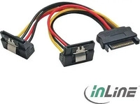 InLine 29683W, InLine SATA Strom-Y-Kab., SATA BU/2x SATA ST gew., m.