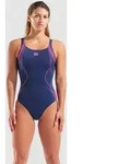 Badeanzug Damen arena Graphic - Navy-shocking Pink - 36