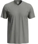 Stedman - Herren Classic V-Neck T-Shirt ST2300" - Grey Heather / M"