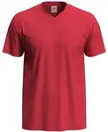 Stedman - Herren Classic V-Neck T-Shirt ST2300" - Scarlet Red / M"