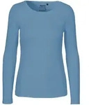 Neutral - Damen Langarmshirt - Organic Fairtrade Cotton O81050" - Dusty Indigo / XS"