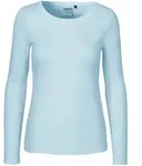 Neutral - Damen Langarmshirt - Organic Fairtrade Cotton O81050" - Light Blue / XS"