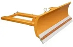 BAUER S&uuml;dlohn Schneeschieber f&uuml;r Stapler SCH-V 180, Gelborange