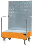 BAUER S&uuml;dlohn BAUER Fahrbare Auffangwanne LPW mit Lochplatte 2 x 200 l,...