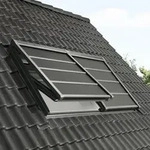 VELUX Markise Verdunkelung SSS PK08 0000S Aluminium Dunkelgrau