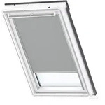 VELUX Verdunkelungs-Rollo Duo DFD U08 0705S Grau/Wei&szlig;, Schiene alu