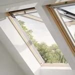 VELUX Klapp-Schwing-Fenster GPL MK06 2070 wei&szlig; lackiert THERMO Alu 78x118 cm