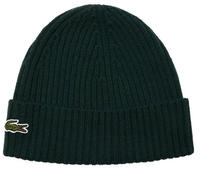 Lacoste Rippstrick-M&uuml;tze aus geb&uuml;rsteter Wolle - Sinople Gr&uuml;n Size One Size