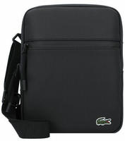 Lacoste Mittelgro&szlig;e Umh&auml;ngetasche LCST aus Piqu&eacute; - NOIR Size One Size