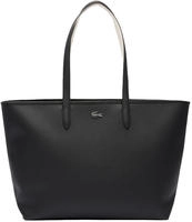 Lacoste Tote Bag Anna mit Rei&szlig;verschluss - NOIR FARINE Size One Size