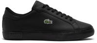 Lacoste Herren-Sneakers Powercourt aus Leder - BLACK / BLACK Size 42
