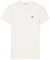 Lacoste Slim Fit-T-Shirt aus gerippter Baumwolle - Wei&szlig; Size 34
