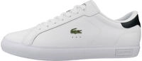 Lacoste Herren-Sneakers Powercourt aus Leder - WHITE/BLACK Size 42.5