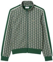 Lacoste Track-Jacke Paris aus Jacquard mit Rei&szlig;verschluss - Gr&uuml;n Size M