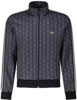 Lacoste Track-Jacke Paris aus Jacquard mit Rei&szlig;verschluss - Lila / Braun Size S