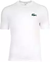 Lacoste Loungewear-T-Shirt aus Baumwolle mit Krokodil-Druck - Wei&szlig; / Gr&uuml;n Size L