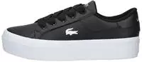 Lacoste Damen-Sneakers Ziane Platform aus Leder - BLACK WHITE Size 37
