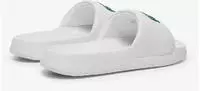 Lacoste Herren-Schlappen Serve Slide 1.0 - WHITE/GREEN Size 42