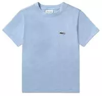 Lacoste Unisex T-Shirt aus Baumwolle - Pastellblau Size 4 Jahre