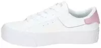 Lacoste Damen-Sneakers Ziane Platform aus Leder - WHITE/LIGHT PINK Size 37