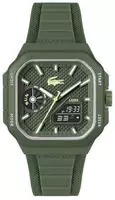 Lacoste Quadratische Analog- und Digitaluhr LC33 aus Silikon - SANS COLORIS Size One
