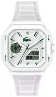 Lacoste Quadratische Analog- und Digitaluhr LC33 aus Silikon - SANS COLORIS Size One