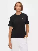Lacoste Relaxed Fit-T-Shirt aus weicher Baumwolle - Schwarz Size 36