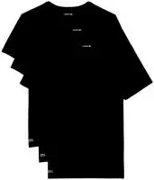 Lacoste 3er-Pack Loungewear-T-Shirts, Slim Fit - Schwarz Size S