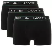 Lacoste 3er-Pack-Logo-Trunks aus Stretch-Jersey - Schwarz Size L