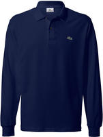 Lacoste Classic Fit-Polohemd L.12.12 mit langen &Auml;rmeln - Navy Blau Size 6 - XL