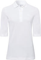 Lacoste Slim Fit-Polohemd L.12.D mit Dreiviertel&auml;rmeln - Wei&szlig; Size 40