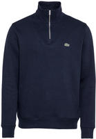 Lacoste Sweatshirt aus Interlock mit hohem Kragen und Rei&szlig;verschluss - Navy Blau