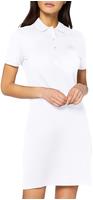 Lacoste Slim Fit-Polokleid aus dehnbarem Mini Piqu&eacute; - Wei&szlig; Size 36