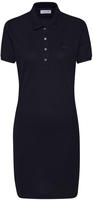 Lacoste Slim Fit-Polokleid aus dehnbarem Mini Piqu&eacute; - Schwarz Size 36