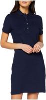 Lacoste Slim Fit-Polokleid aus dehnbarem Mini Piqu&eacute; - Navy Blau Size 38