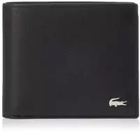 Lacoste Mittelgro&szlig;e Brieftasche FG aus Leder - BLACK Size One Size